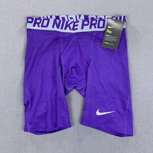 NEW Nike Pro Dri-Fit Compression Shorts Mens MD Purple Training Gym Athletic Run